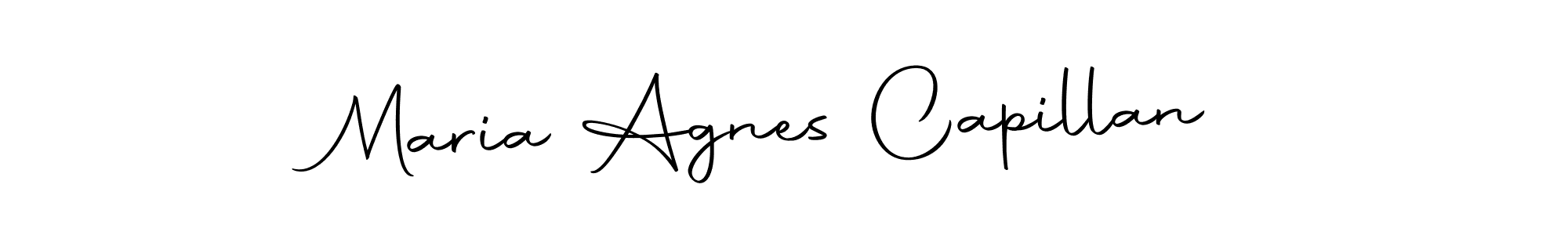 Make a beautiful signature design for name Maria Agnes Capillan. With this signature (Autography-DOLnW) style, you can create a handwritten signature for free. Maria Agnes Capillan signature style 10 images and pictures png