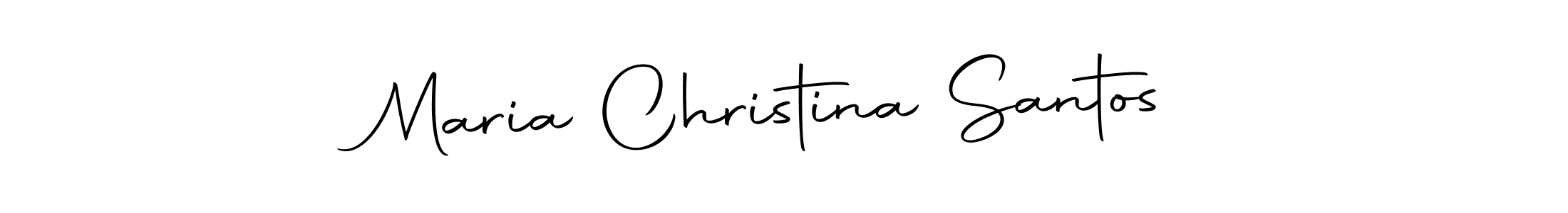 Use a signature maker to create a handwritten signature online. With this signature software, you can design (Autography-DOLnW) your own signature for name Maria Christina Santos. Maria Christina Santos signature style 10 images and pictures png