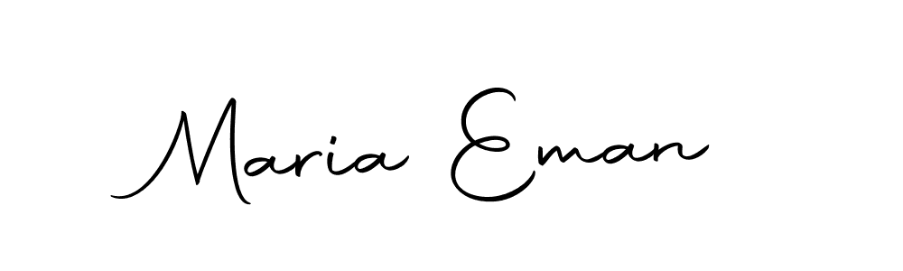 Use a signature maker to create a handwritten signature online. With this signature software, you can design (Autography-DOLnW) your own signature for name Maria Eman. Maria Eman signature style 10 images and pictures png