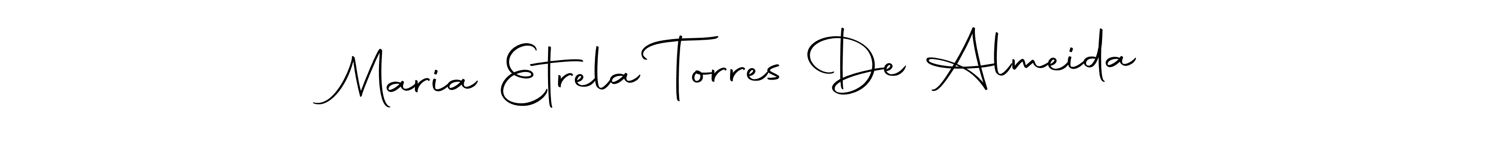 Also we have Maria Etrela Torres De Almeida name is the best signature style. Create professional handwritten signature collection using Autography-DOLnW autograph style. Maria Etrela Torres De Almeida signature style 10 images and pictures png