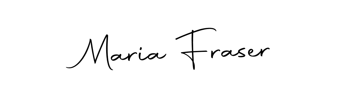 How to make Maria Fraser name signature. Use Autography-DOLnW style for creating short signs online. This is the latest handwritten sign. Maria Fraser signature style 10 images and pictures png