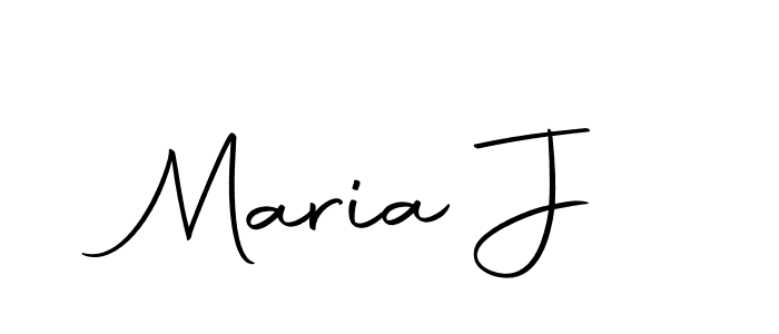 Make a beautiful signature design for name Maria J. Use this online signature maker to create a handwritten signature for free. Maria J signature style 10 images and pictures png