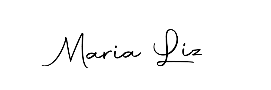 Maria Liz stylish signature style. Best Handwritten Sign (Autography-DOLnW) for my name. Handwritten Signature Collection Ideas for my name Maria Liz. Maria Liz signature style 10 images and pictures png