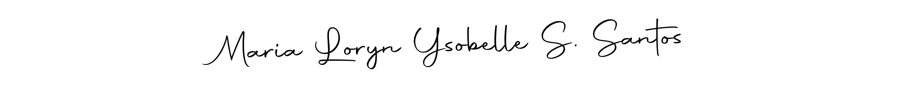 You can use this online signature creator to create a handwritten signature for the name Maria Loryn Ysobelle S. Santos. This is the best online autograph maker. Maria Loryn Ysobelle S. Santos signature style 10 images and pictures png