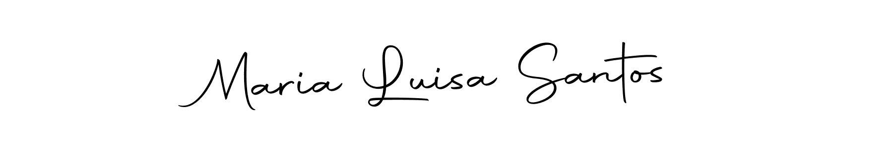 You should practise on your own different ways (Autography-DOLnW) to write your name (Maria Luisa Santos) in signature. don't let someone else do it for you. Maria Luisa Santos signature style 10 images and pictures png