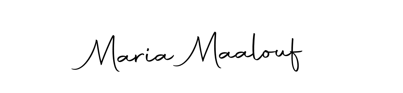 You should practise on your own different ways (Autography-DOLnW) to write your name (Maria Maalouf) in signature. don't let someone else do it for you. Maria Maalouf signature style 10 images and pictures png