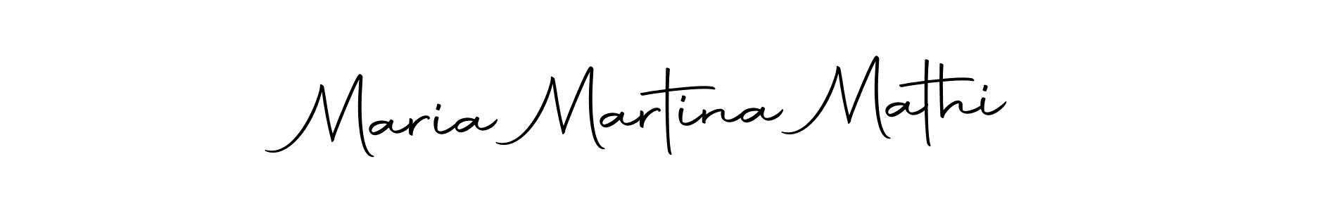 How to make Maria Martina Mathi name signature. Use Autography-DOLnW style for creating short signs online. This is the latest handwritten sign. Maria Martina Mathi signature style 10 images and pictures png