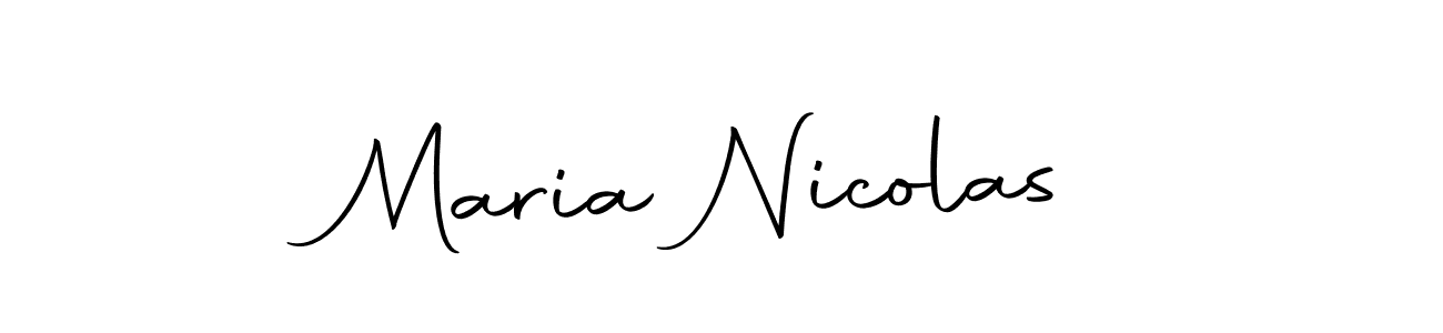 Use a signature maker to create a handwritten signature online. With this signature software, you can design (Autography-DOLnW) your own signature for name Maria Nicolas. Maria Nicolas signature style 10 images and pictures png