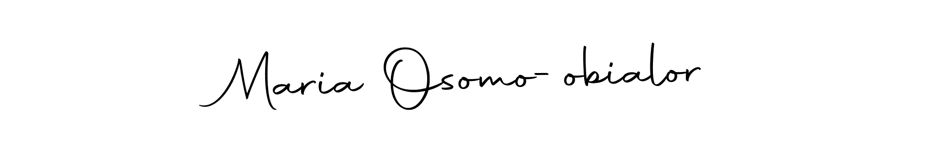 How to make Maria Osomo-obialor name signature. Use Autography-DOLnW style for creating short signs online. This is the latest handwritten sign. Maria Osomo-obialor signature style 10 images and pictures png