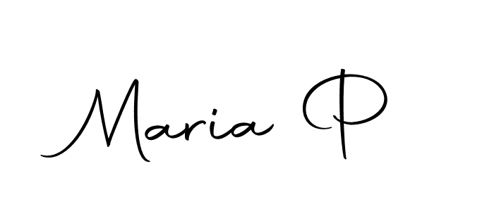 Make a beautiful signature design for name Maria P. With this signature (Autography-DOLnW) style, you can create a handwritten signature for free. Maria P signature style 10 images and pictures png