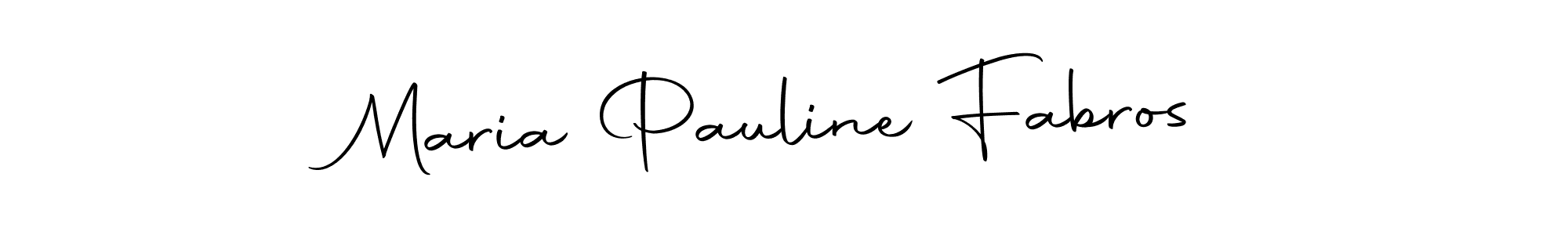 Create a beautiful signature design for name Maria Pauline Fabros. With this signature (Autography-DOLnW) fonts, you can make a handwritten signature for free. Maria Pauline Fabros signature style 10 images and pictures png