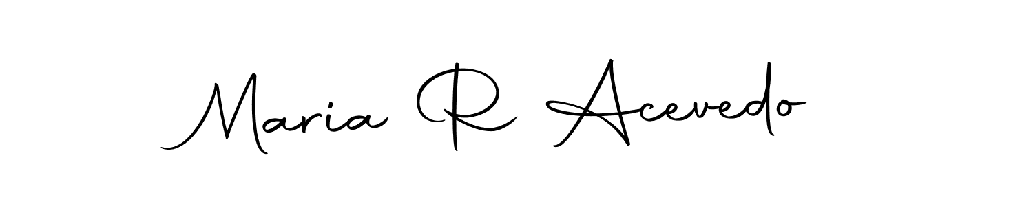 Make a beautiful signature design for name Maria R Acevedo. Use this online signature maker to create a handwritten signature for free. Maria R Acevedo signature style 10 images and pictures png