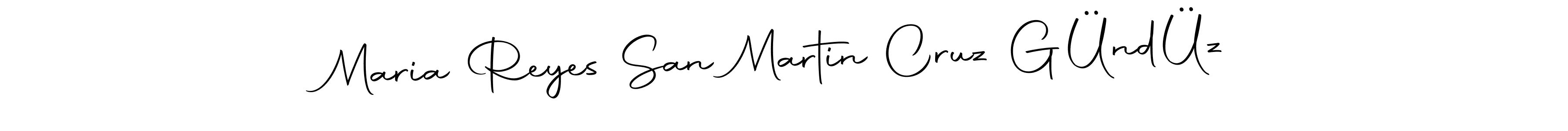 Make a beautiful signature design for name Maria Reyes San Martin Cruz GÜndÜz. With this signature (Autography-DOLnW) style, you can create a handwritten signature for free. Maria Reyes San Martin Cruz GÜndÜz signature style 10 images and pictures png