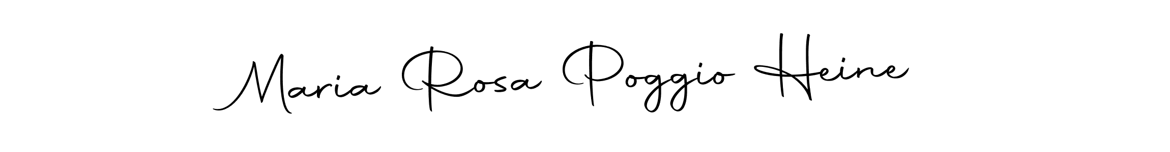 How to make Maria Rosa Poggio Heine name signature. Use Autography-DOLnW style for creating short signs online. This is the latest handwritten sign. Maria Rosa Poggio Heine signature style 10 images and pictures png