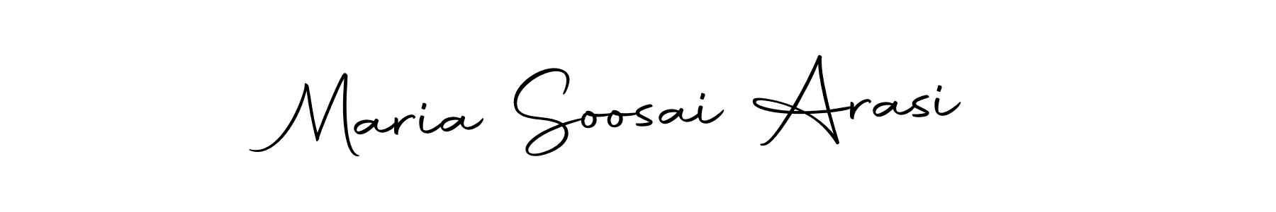 The best way (Autography-DOLnW) to make a short signature is to pick only two or three words in your name. The name Maria Soosai Arasi include a total of six letters. For converting this name. Maria Soosai Arasi signature style 10 images and pictures png