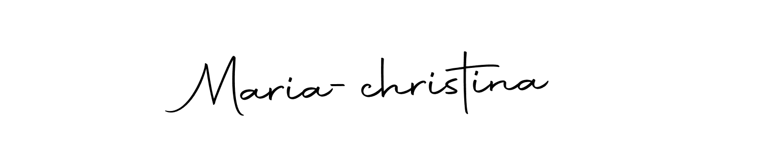 It looks lik you need a new signature style for name Maria-christina. Design unique handwritten (Autography-DOLnW) signature with our free signature maker in just a few clicks. Maria-christina signature style 10 images and pictures png