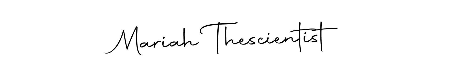 The best way (Autography-DOLnW) to make a short signature is to pick only two or three words in your name. The name Mariah Thescientist include a total of six letters. For converting this name. Mariah Thescientist signature style 10 images and pictures png