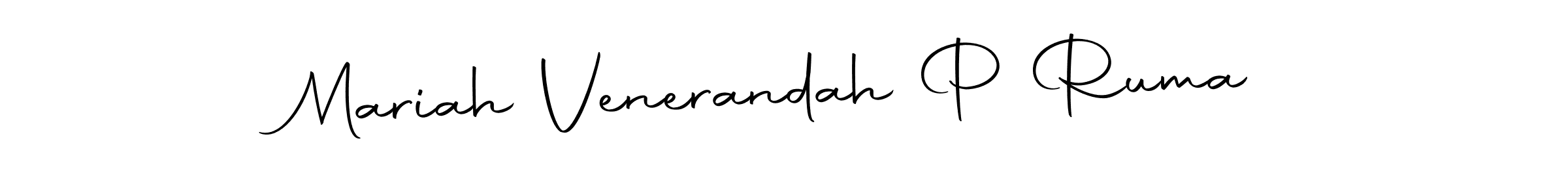 Make a beautiful signature design for name Mariah Venerandah P Ruma. Use this online signature maker to create a handwritten signature for free. Mariah Venerandah P Ruma signature style 10 images and pictures png