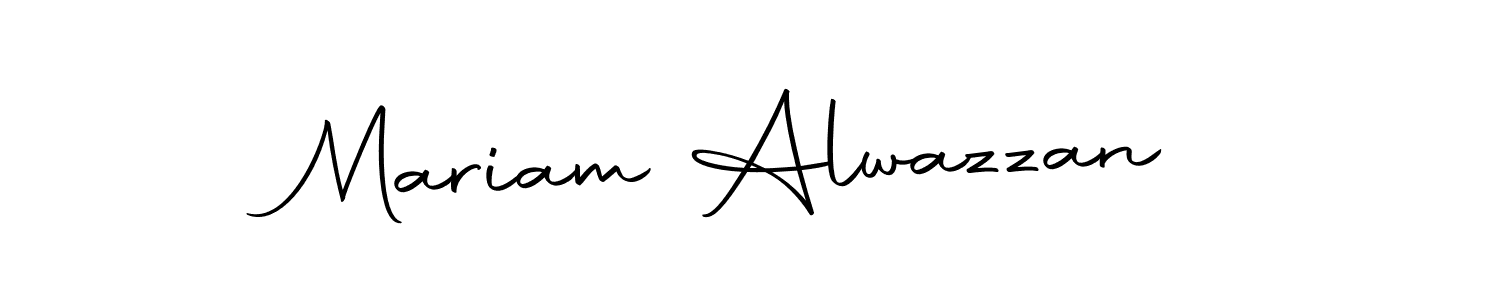 Mariam Alwazzan stylish signature style. Best Handwritten Sign (Autography-DOLnW) for my name. Handwritten Signature Collection Ideas for my name Mariam Alwazzan. Mariam Alwazzan signature style 10 images and pictures png
