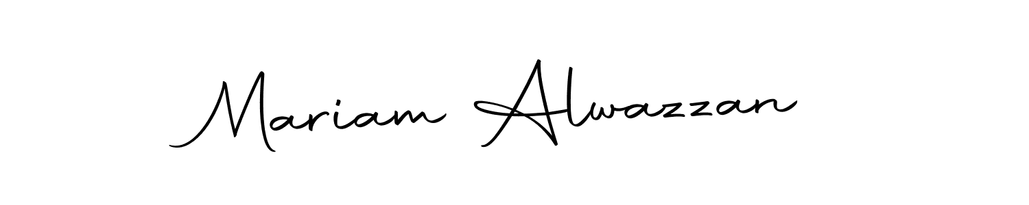 Mariam Alwazzan stylish signature style. Best Handwritten Sign (Autography-DOLnW) for my name. Handwritten Signature Collection Ideas for my name Mariam Alwazzan. Mariam Alwazzan signature style 10 images and pictures png