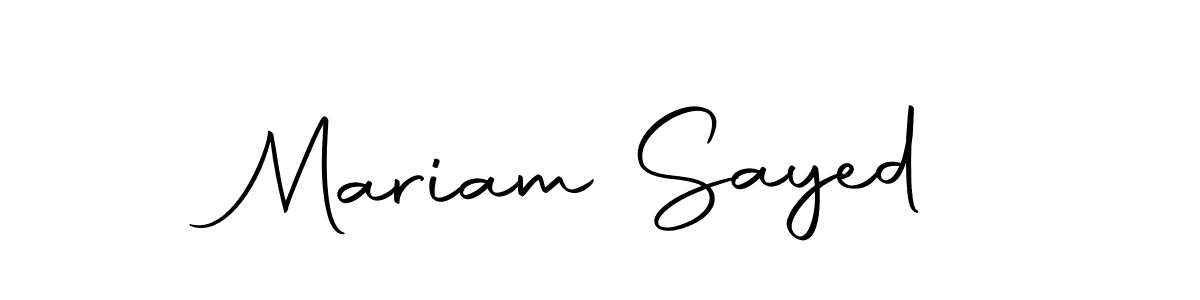 Make a short Mariam Sayed signature style. Manage your documents anywhere anytime using Autography-DOLnW. Create and add eSignatures, submit forms, share and send files easily. Mariam Sayed signature style 10 images and pictures png