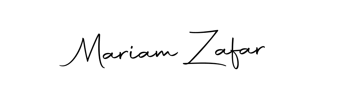 Design your own signature with our free online signature maker. With this signature software, you can create a handwritten (Autography-DOLnW) signature for name Mariam Zafar. Mariam Zafar signature style 10 images and pictures png