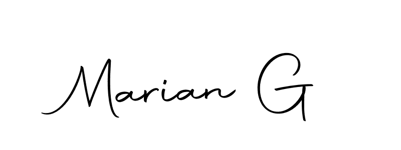 It looks lik you need a new signature style for name Marian G. Design unique handwritten (Autography-DOLnW) signature with our free signature maker in just a few clicks. Marian G signature style 10 images and pictures png