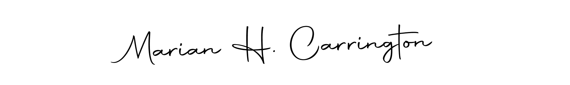 Make a beautiful signature design for name Marian H. Carrington. Use this online signature maker to create a handwritten signature for free. Marian H. Carrington signature style 10 images and pictures png