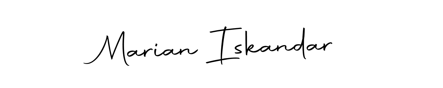 You can use this online signature creator to create a handwritten signature for the name Marian Iskandar. This is the best online autograph maker. Marian Iskandar signature style 10 images and pictures png