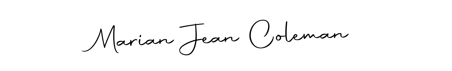 Once you've used our free online signature maker to create your best signature Autography-DOLnW style, it's time to enjoy all of the benefits that Marian Jean Coleman name signing documents. Marian Jean Coleman signature style 10 images and pictures png