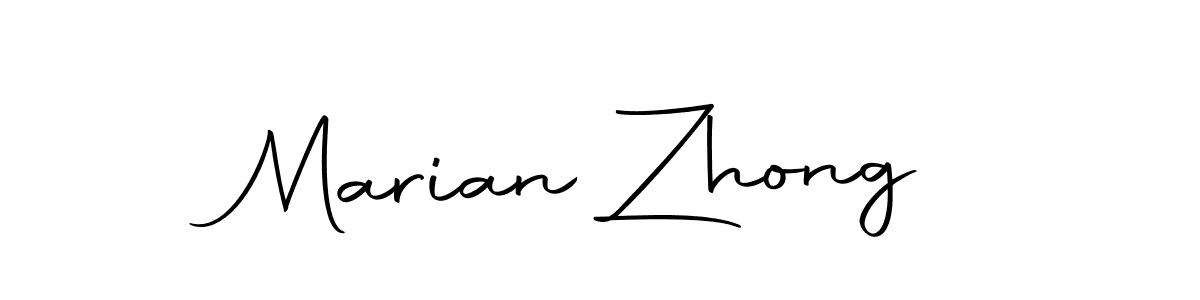 Marian Zhong stylish signature style. Best Handwritten Sign (Autography-DOLnW) for my name. Handwritten Signature Collection Ideas for my name Marian Zhong. Marian Zhong signature style 10 images and pictures png