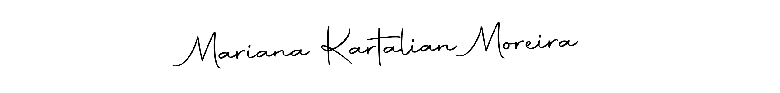 How to make Mariana Kartalian Moreira signature? Autography-DOLnW is a professional autograph style. Create handwritten signature for Mariana Kartalian Moreira name. Mariana Kartalian Moreira signature style 10 images and pictures png