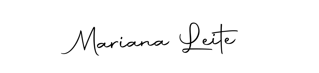 Use a signature maker to create a handwritten signature online. With this signature software, you can design (Autography-DOLnW) your own signature for name Mariana Leite. Mariana Leite signature style 10 images and pictures png