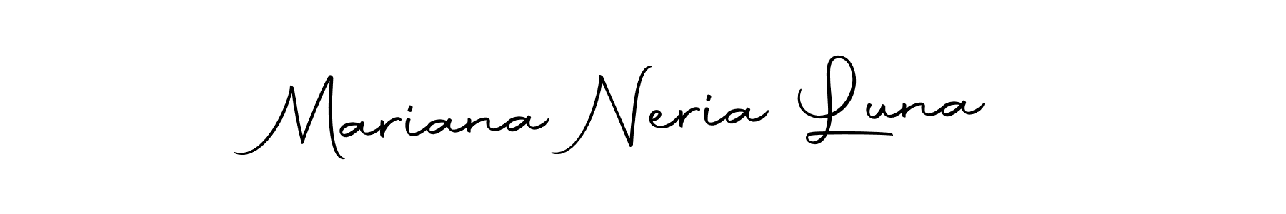 Use a signature maker to create a handwritten signature online. With this signature software, you can design (Autography-DOLnW) your own signature for name Mariana Neria Luna. Mariana Neria Luna signature style 10 images and pictures png