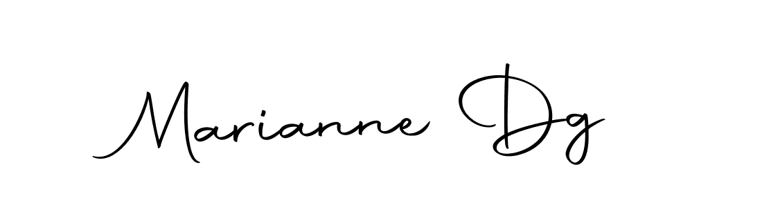 Design your own signature with our free online signature maker. With this signature software, you can create a handwritten (Autography-DOLnW) signature for name Marianne Dg. Marianne Dg signature style 10 images and pictures png