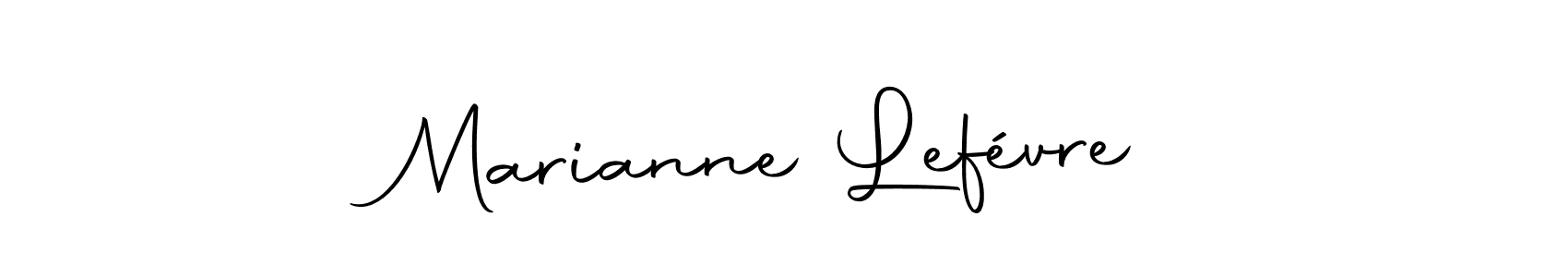 Make a beautiful signature design for name Marianne Lefévre. With this signature (Autography-DOLnW) style, you can create a handwritten signature for free. Marianne Lefévre signature style 10 images and pictures png