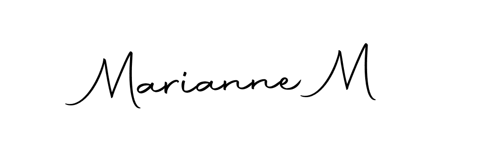 Design your own signature with our free online signature maker. With this signature software, you can create a handwritten (Autography-DOLnW) signature for name Marianne M. Marianne M signature style 10 images and pictures png