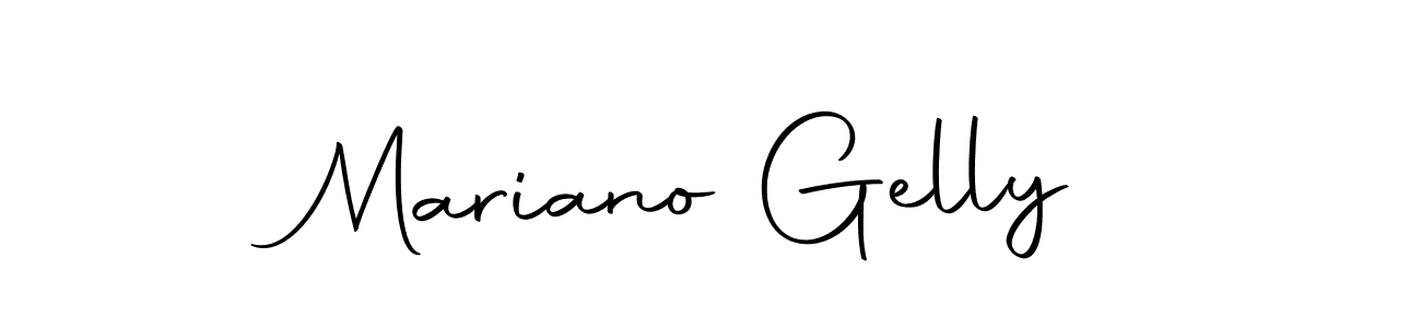 Create a beautiful signature design for name Mariano Gelly. With this signature (Autography-DOLnW) fonts, you can make a handwritten signature for free. Mariano Gelly signature style 10 images and pictures png