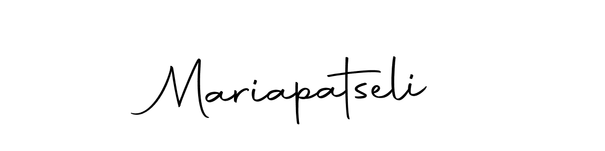 How to make Mariapatseli name signature. Use Autography-DOLnW style for creating short signs online. This is the latest handwritten sign. Mariapatseli signature style 10 images and pictures png