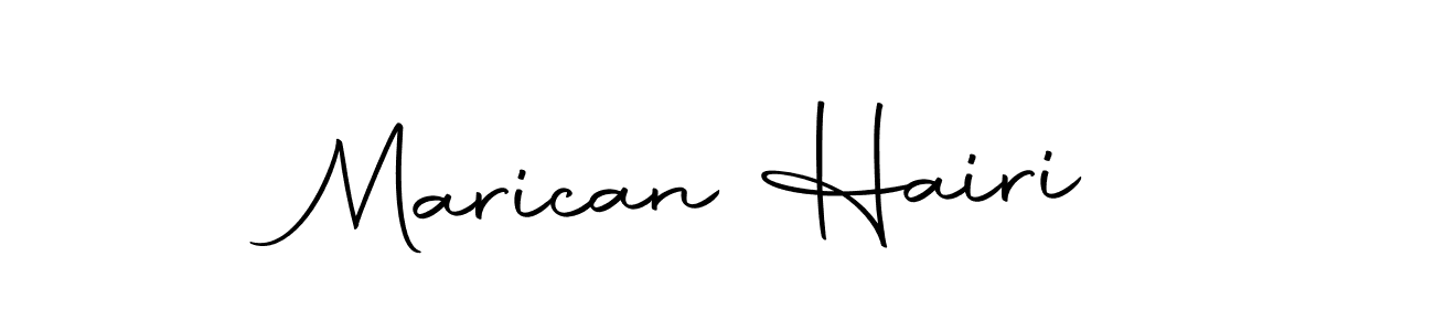 Make a beautiful signature design for name Marican Hairi. With this signature (Autography-DOLnW) style, you can create a handwritten signature for free. Marican Hairi signature style 10 images and pictures png