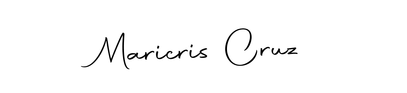 How to make Maricris Cruz name signature. Use Autography-DOLnW style for creating short signs online. This is the latest handwritten sign. Maricris Cruz signature style 10 images and pictures png