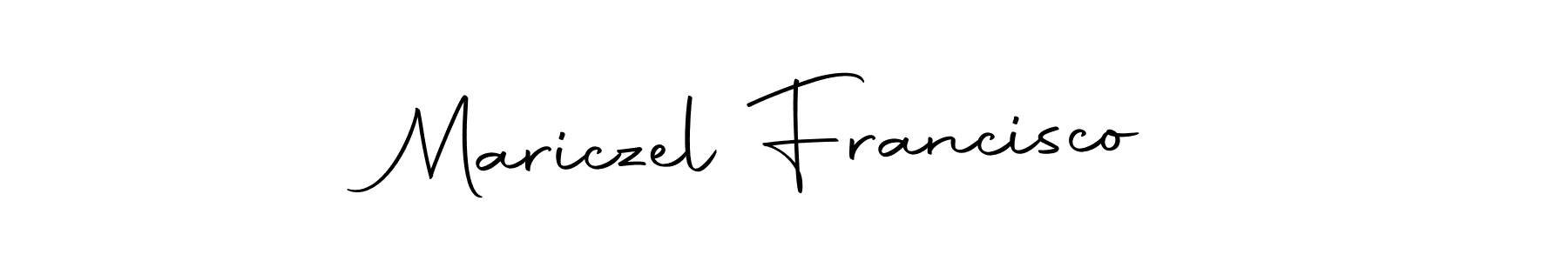 Mariczel Francisco stylish signature style. Best Handwritten Sign (Autography-DOLnW) for my name. Handwritten Signature Collection Ideas for my name Mariczel Francisco. Mariczel Francisco signature style 10 images and pictures png