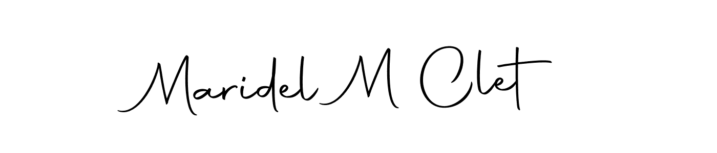 It looks lik you need a new signature style for name Maridel M Clet. Design unique handwritten (Autography-DOLnW) signature with our free signature maker in just a few clicks. Maridel M Clet signature style 10 images and pictures png