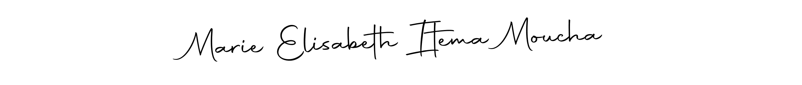 This is the best signature style for the Marie Elisabeth Itema Moucha name. Also you like these signature font (Autography-DOLnW). Mix name signature. Marie Elisabeth Itema Moucha signature style 10 images and pictures png