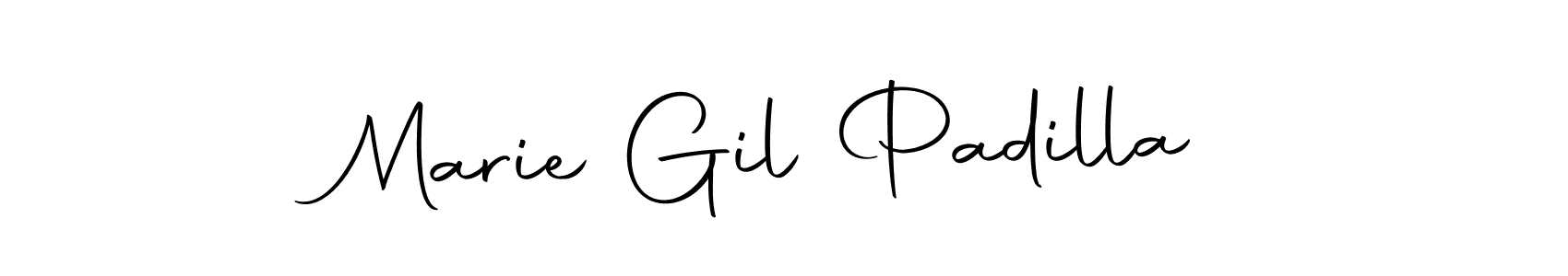 Design your own signature with our free online signature maker. With this signature software, you can create a handwritten (Autography-DOLnW) signature for name Marie Gil Padilla. Marie Gil Padilla signature style 10 images and pictures png