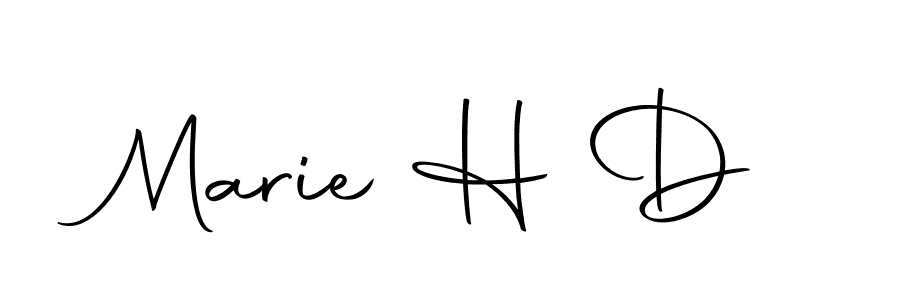 How to make Marie H D signature? Autography-DOLnW is a professional autograph style. Create handwritten signature for Marie H D name. Marie H D signature style 10 images and pictures png