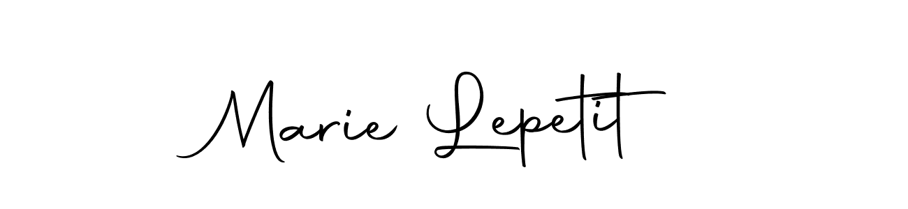 The best way (Autography-DOLnW) to make a short signature is to pick only two or three words in your name. The name Marie Lepetit include a total of six letters. For converting this name. Marie Lepetit signature style 10 images and pictures png