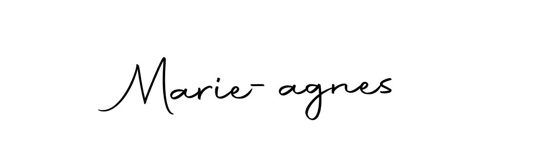 You should practise on your own different ways (Autography-DOLnW) to write your name (Marie-agnes) in signature. don't let someone else do it for you. Marie-agnes signature style 10 images and pictures png