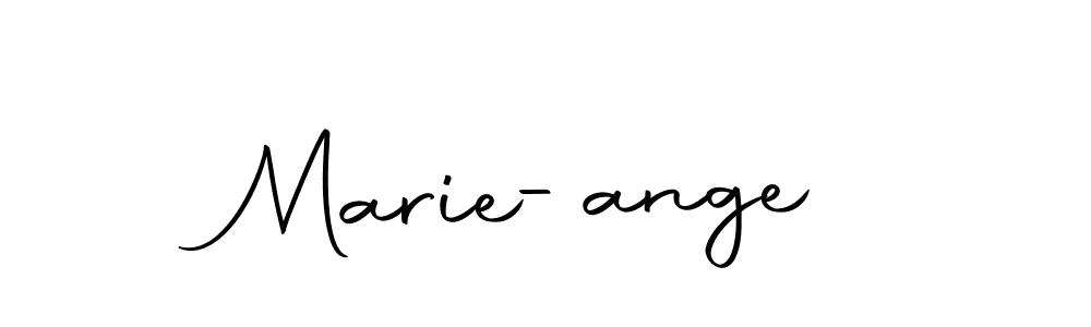 You should practise on your own different ways (Autography-DOLnW) to write your name (Marie-ange) in signature. don't let someone else do it for you. Marie-ange signature style 10 images and pictures png