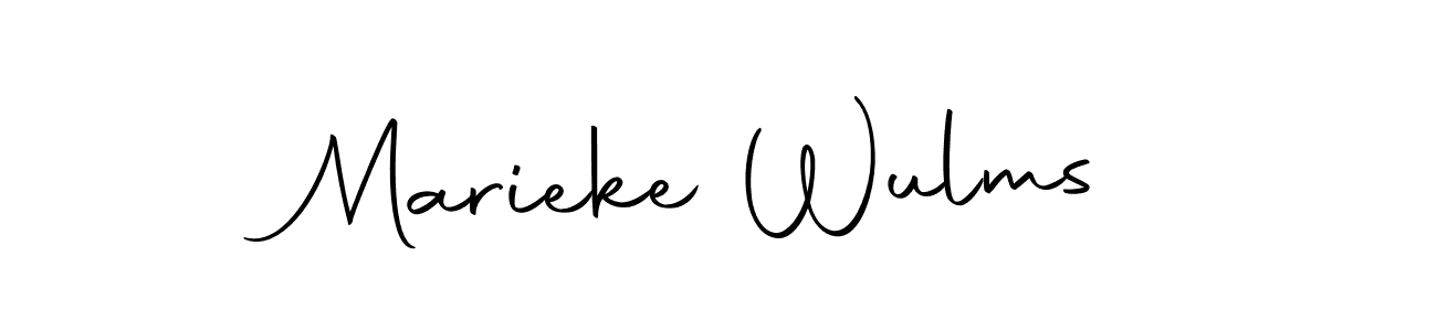 How to make Marieke Wulms name signature. Use Autography-DOLnW style for creating short signs online. This is the latest handwritten sign. Marieke Wulms signature style 10 images and pictures png